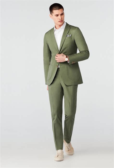 gucci olive green suit